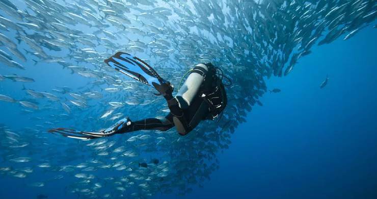 how to scuba dive alone