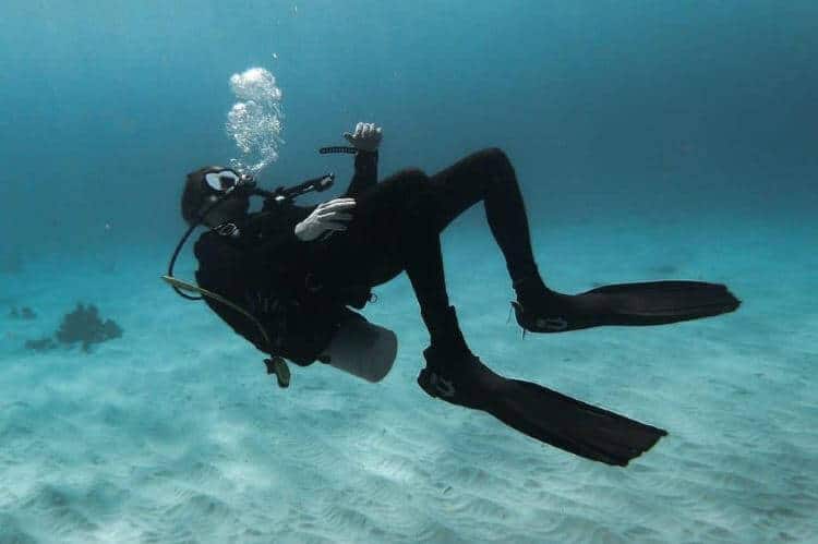scuba diving with enriched air