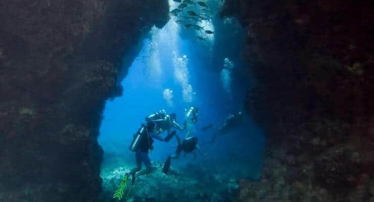 using helium when scuba diving