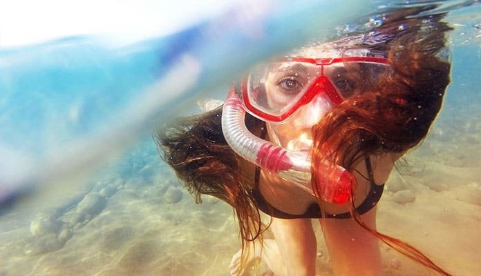 snorkeling mask