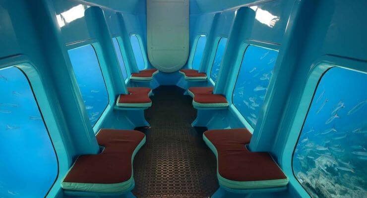 semi submersible submarine from inside