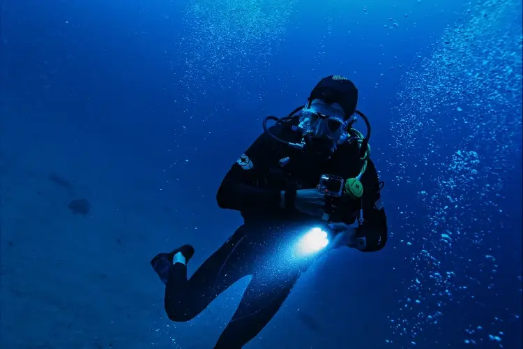 night scuba diving