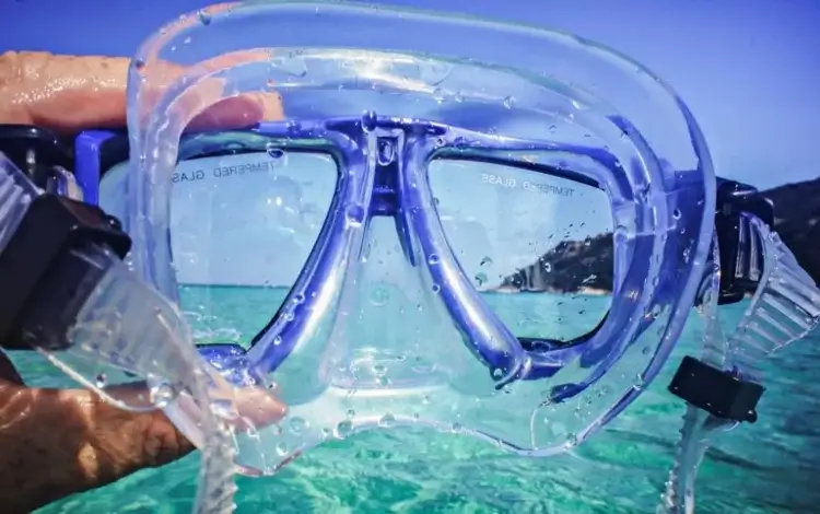 magnifying optical snorkel mask