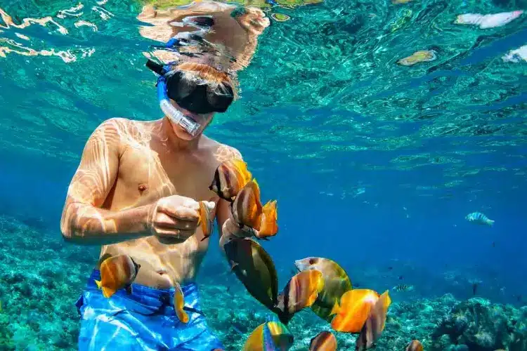 snorkeling with contact lenses
